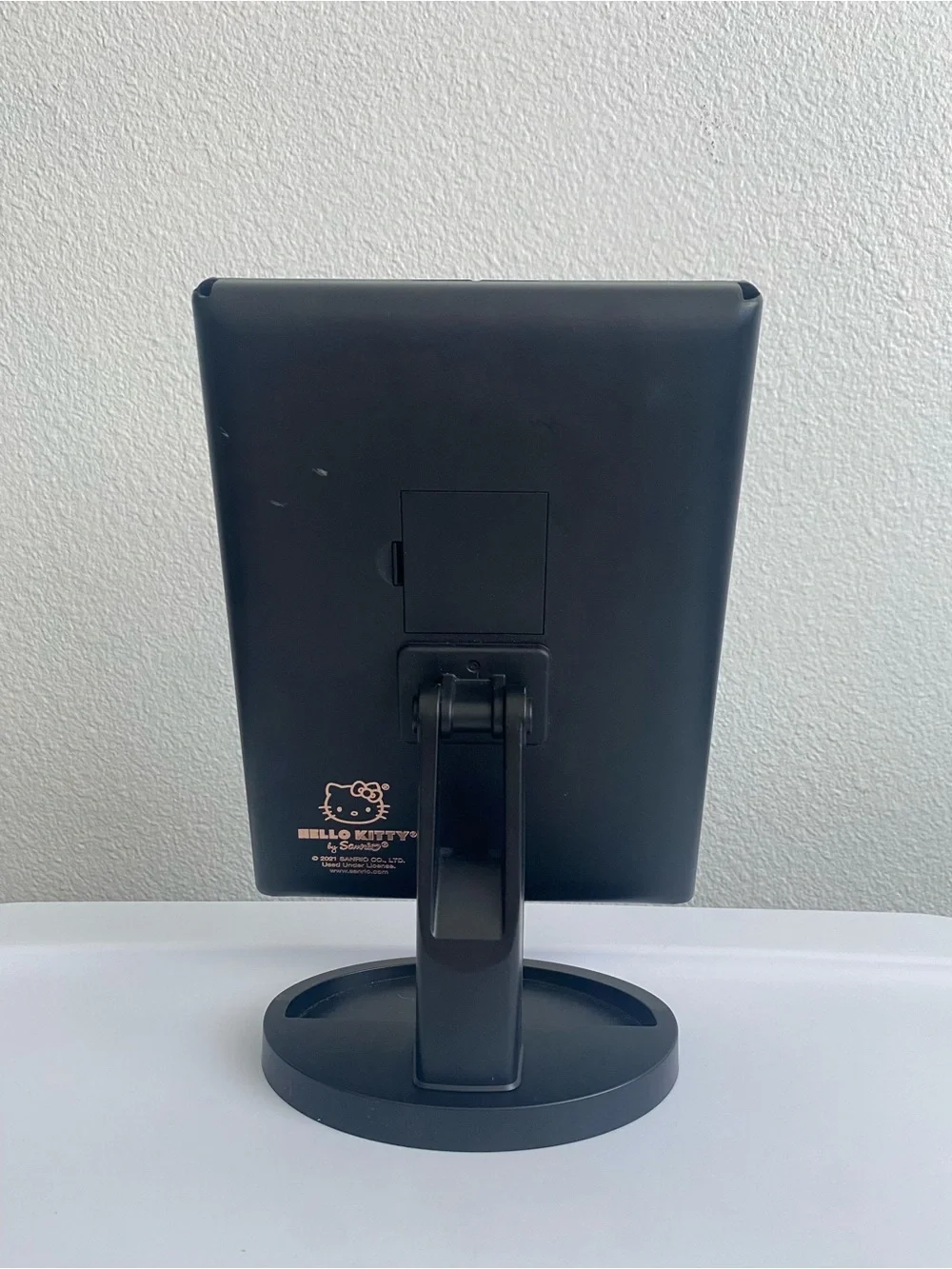 Impressions Black Vanity Mirror with Rose Gold Hello Kitty Accents